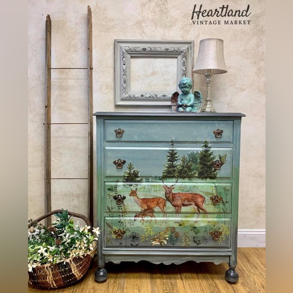 Redesign with Prima Decor Transfer ~ FAUNA ~ (Retired design) 23.7” x 34.8” - Picture 2 of 2